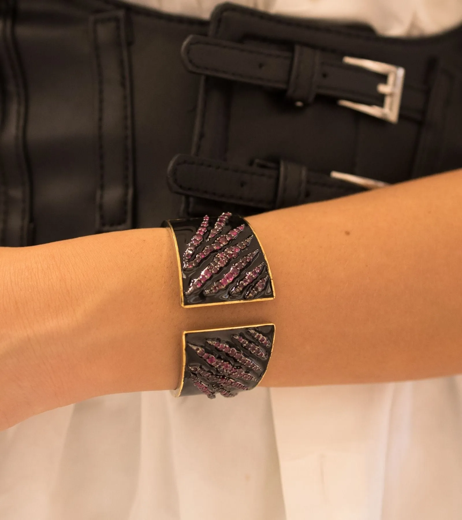 Ruby Tiger Strip | Cuff