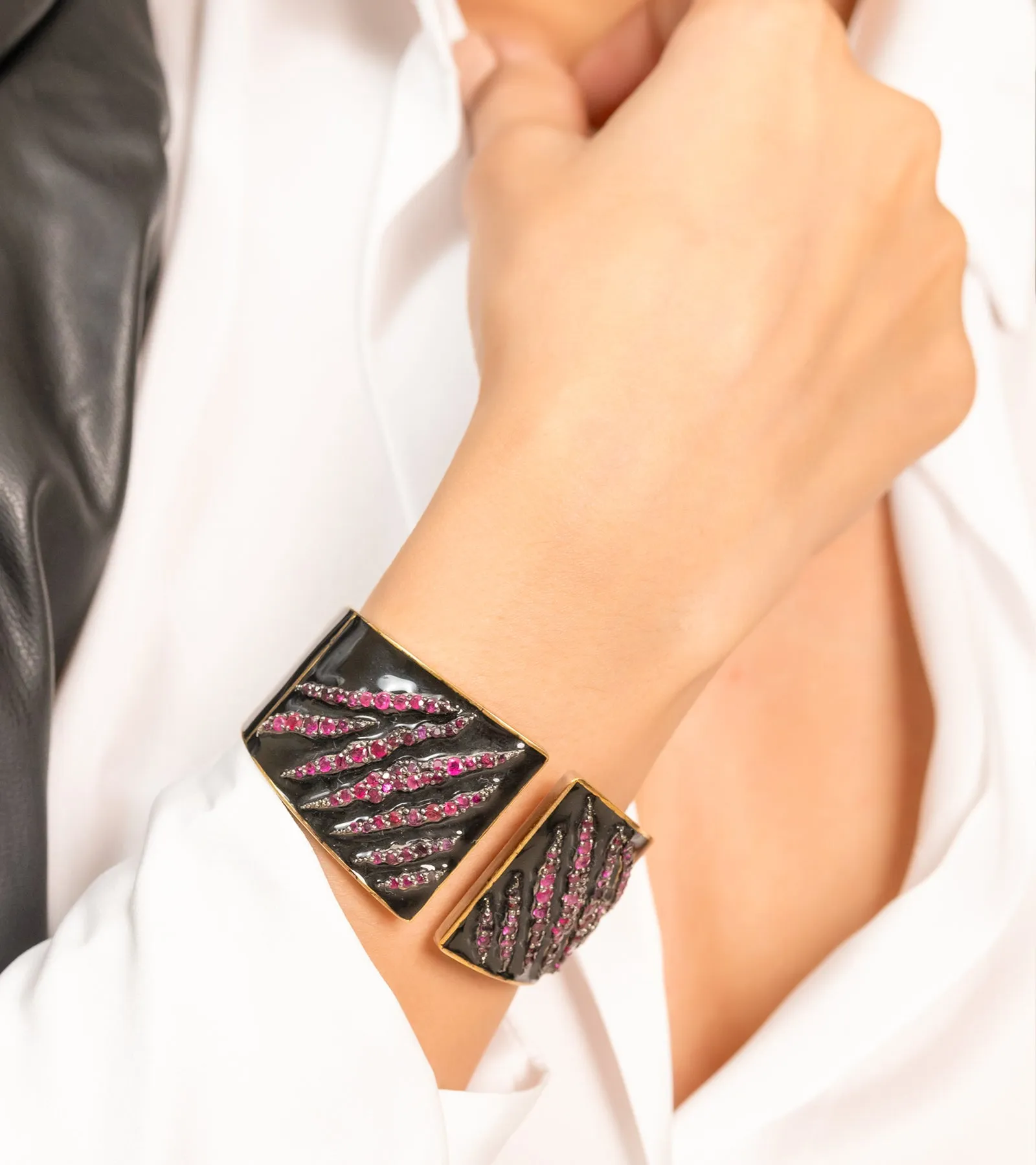 Ruby Tiger Strip | Cuff