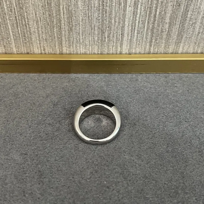S925 Sterling Silver Irregular Black Onyx Rings