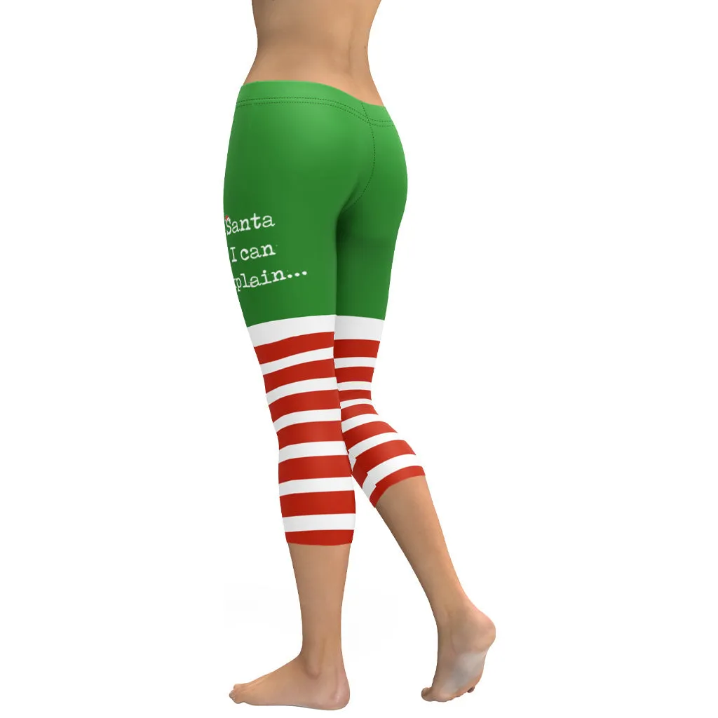 Santa I Can Explain Capris