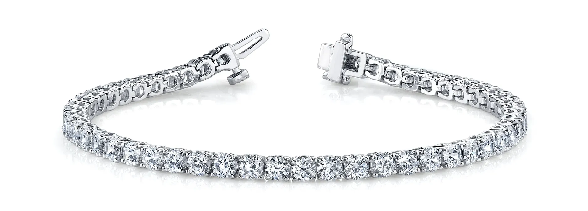 SERENA 3 Carat Diamond Tennis Bracelet in 14K/ 18K/ Platinum GIA Graded 4 pointer G Color SI1 Clarity By Mike Nekta