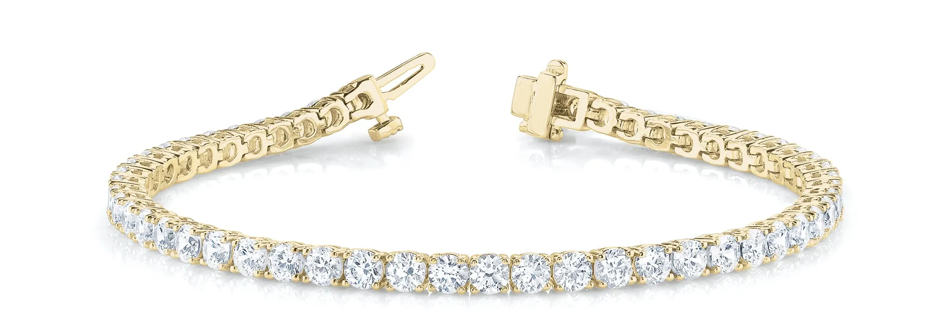 SERENA 3 Carat Diamond Tennis Bracelet in 14K/ 18K/ Platinum GIA Graded 4 pointer G Color SI1 Clarity By Mike Nekta