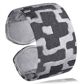Silver Crossroad Cuff Bracelet