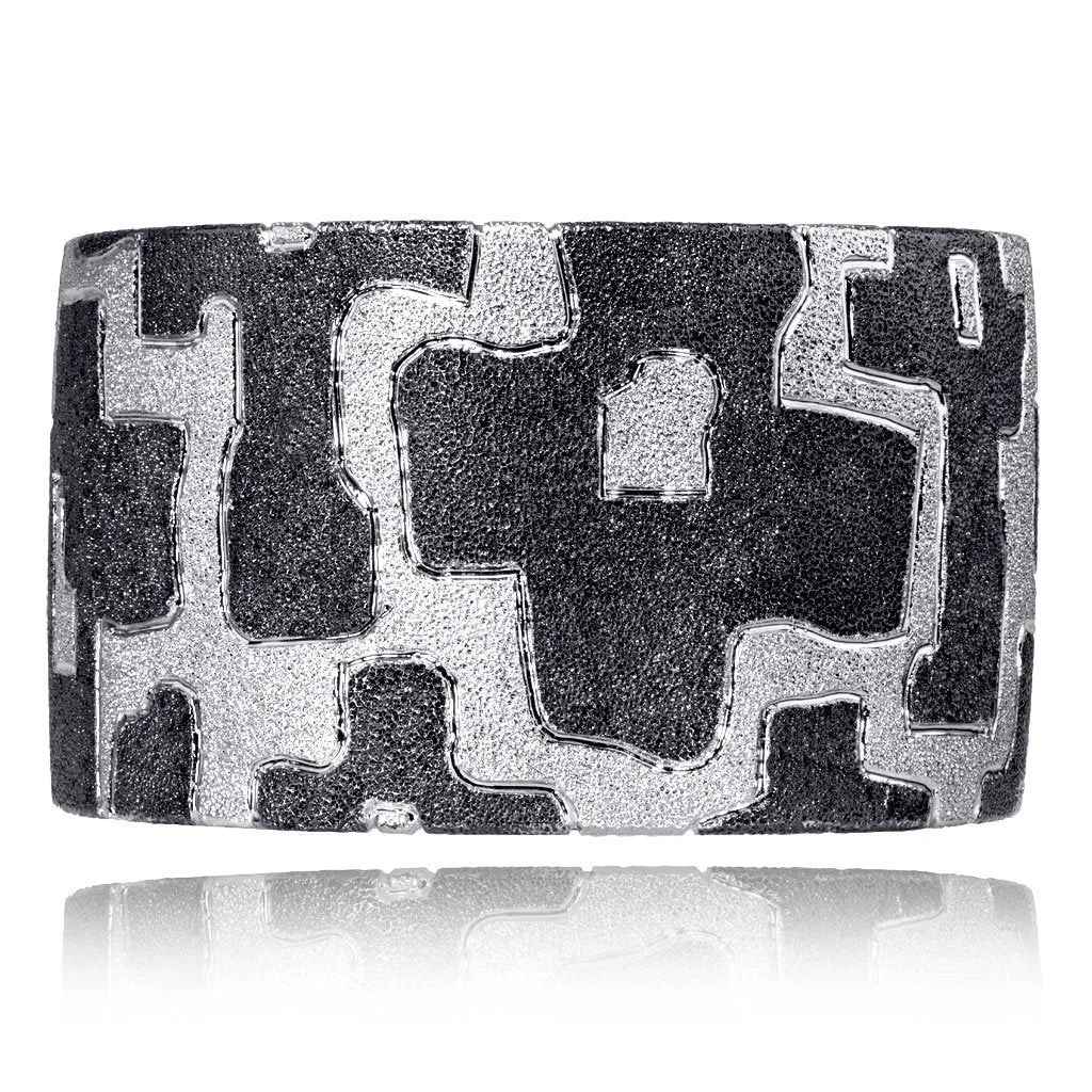 Silver Crossroad Cuff Bracelet