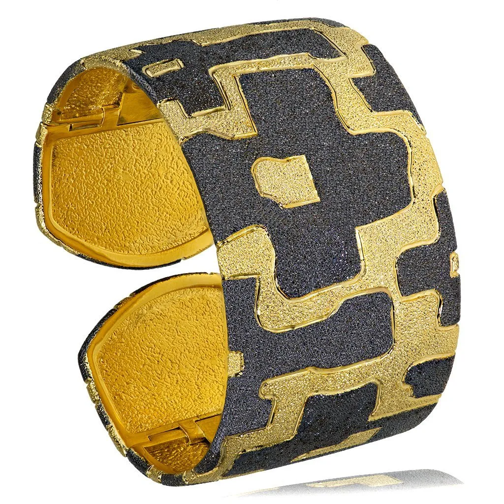 Silver Crossroad Cuff Bracelet