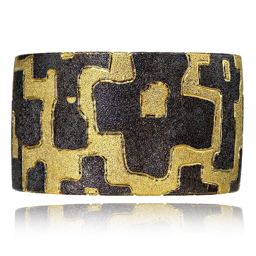 Silver Crossroad Cuff Bracelet