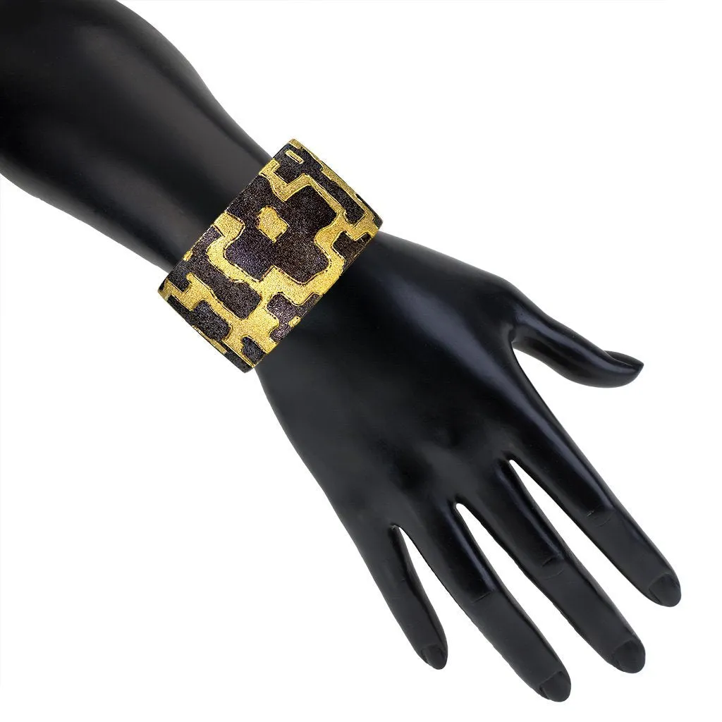 Silver Crossroad Cuff Bracelet