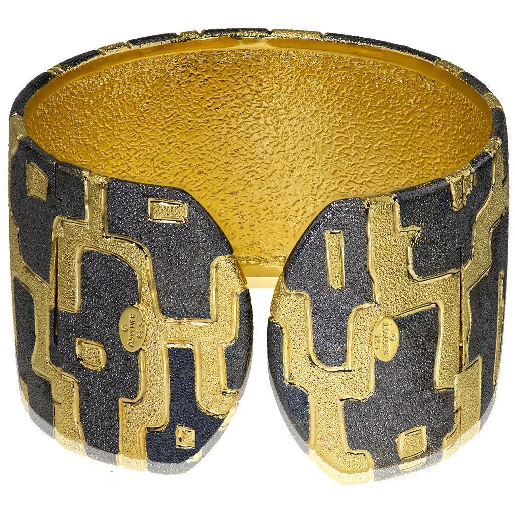 Silver Crossroad Cuff Bracelet