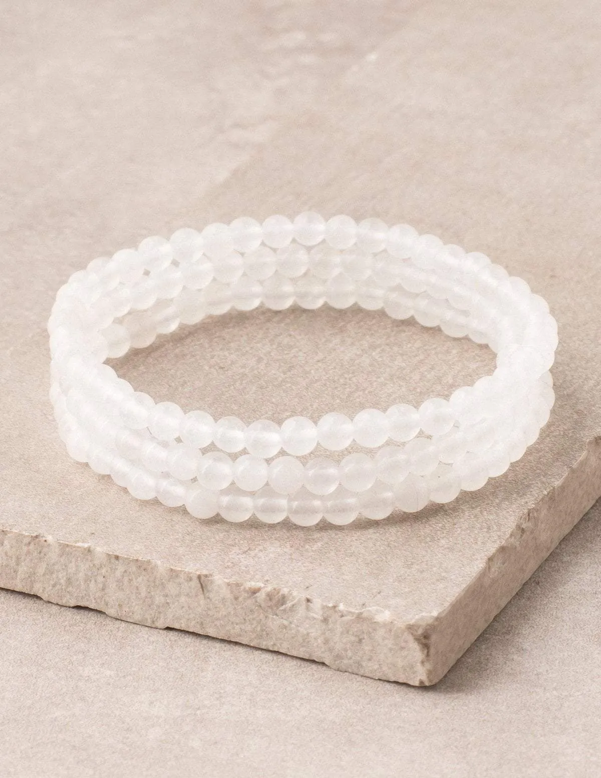 Snow Quartz Mini Energy Gemstone Bracelet