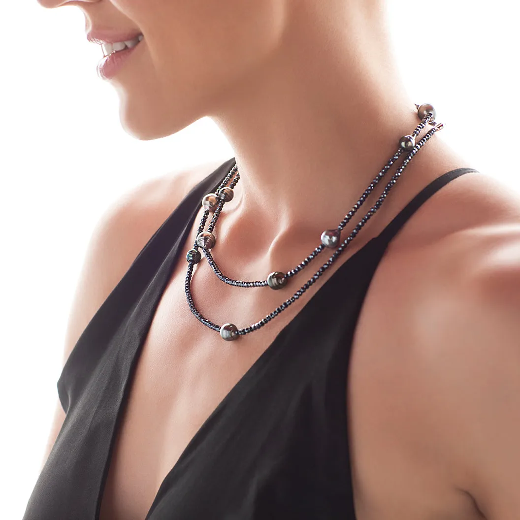 Sparkly Long Gemstone Necklace