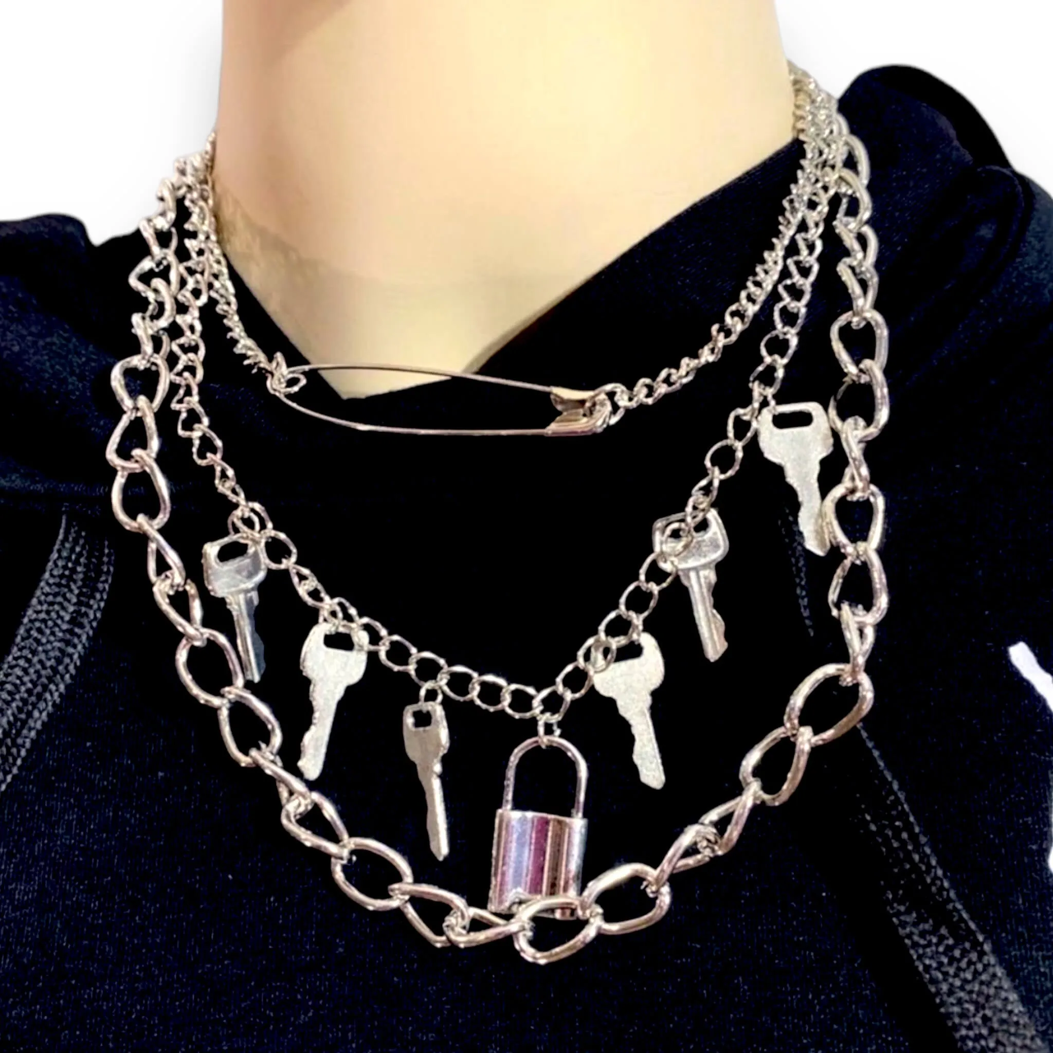 Stackable Streetwear Necklace Sets