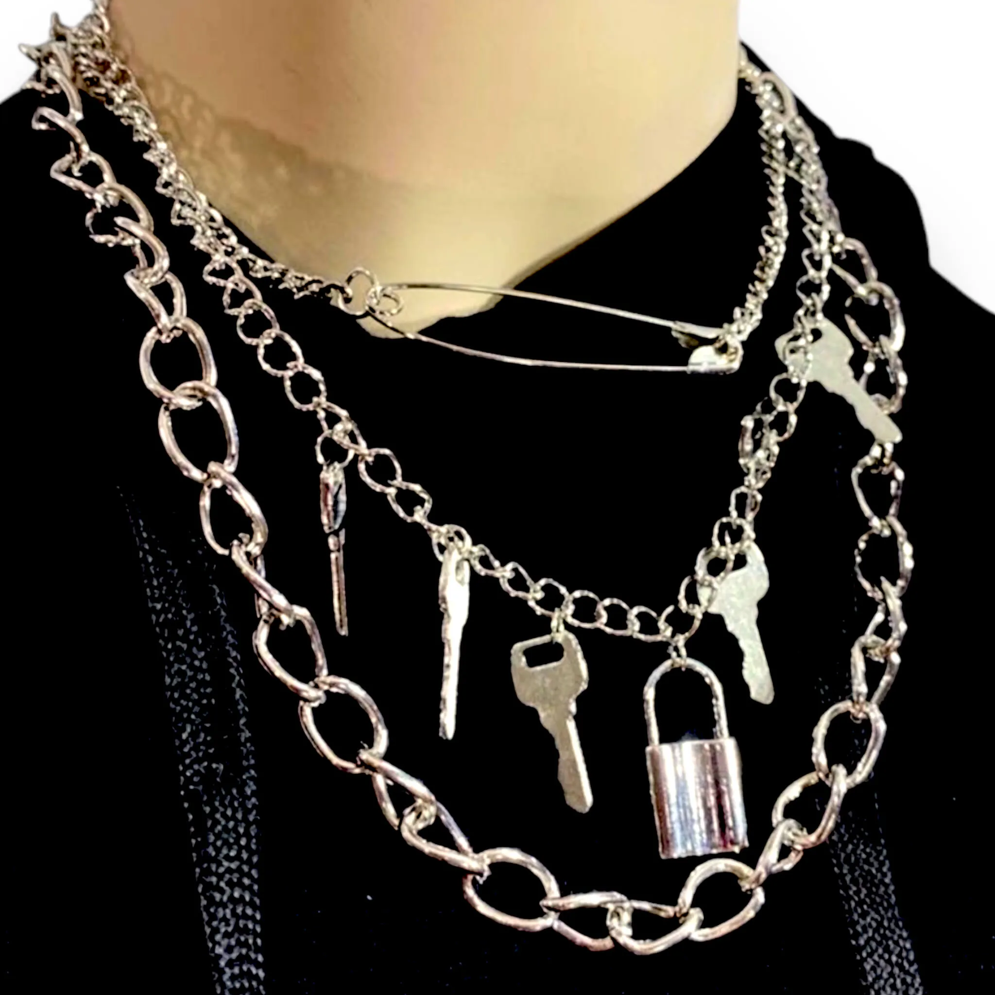 Stackable Streetwear Necklace Sets