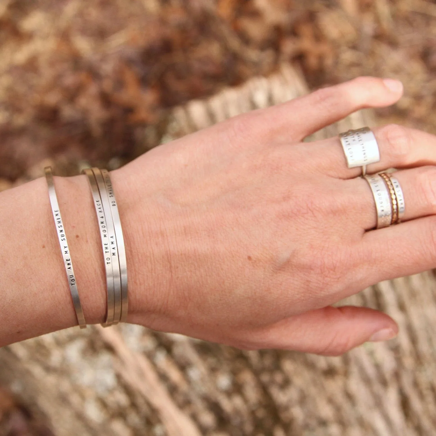 Sterling Silver Cuff - "Do Small Things with Great Love"