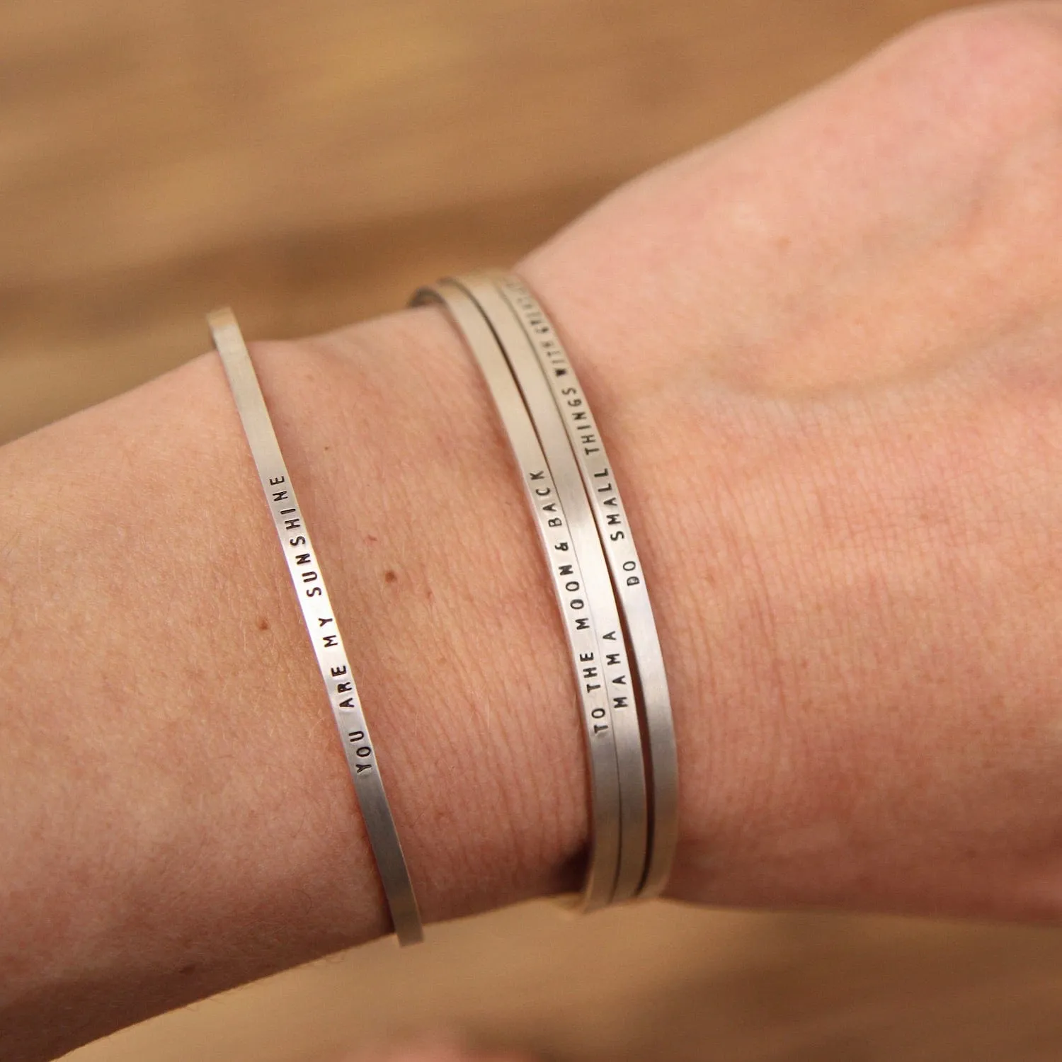 Sterling Silver Cuff - "Do Small Things with Great Love"
