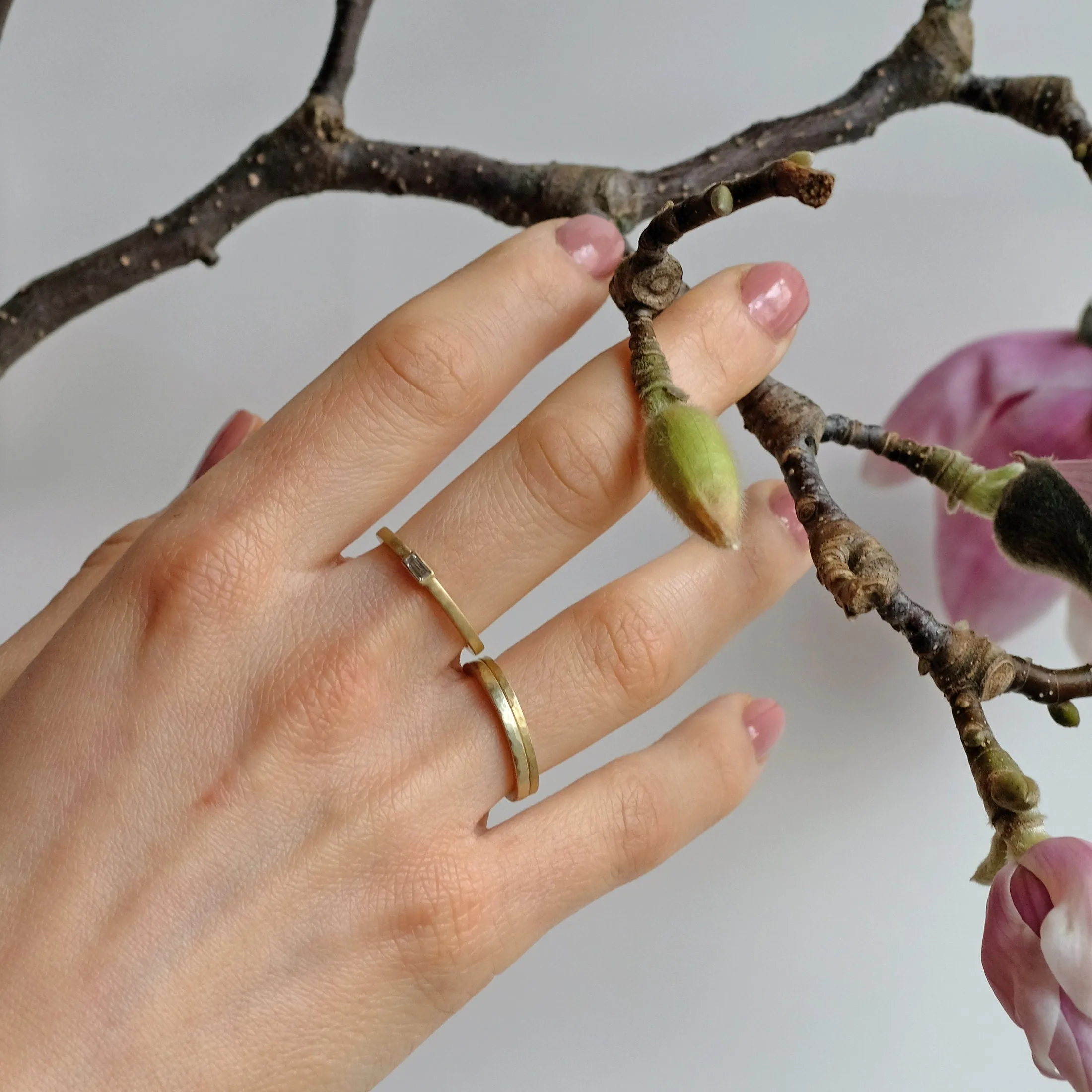 Textured Gold Ring