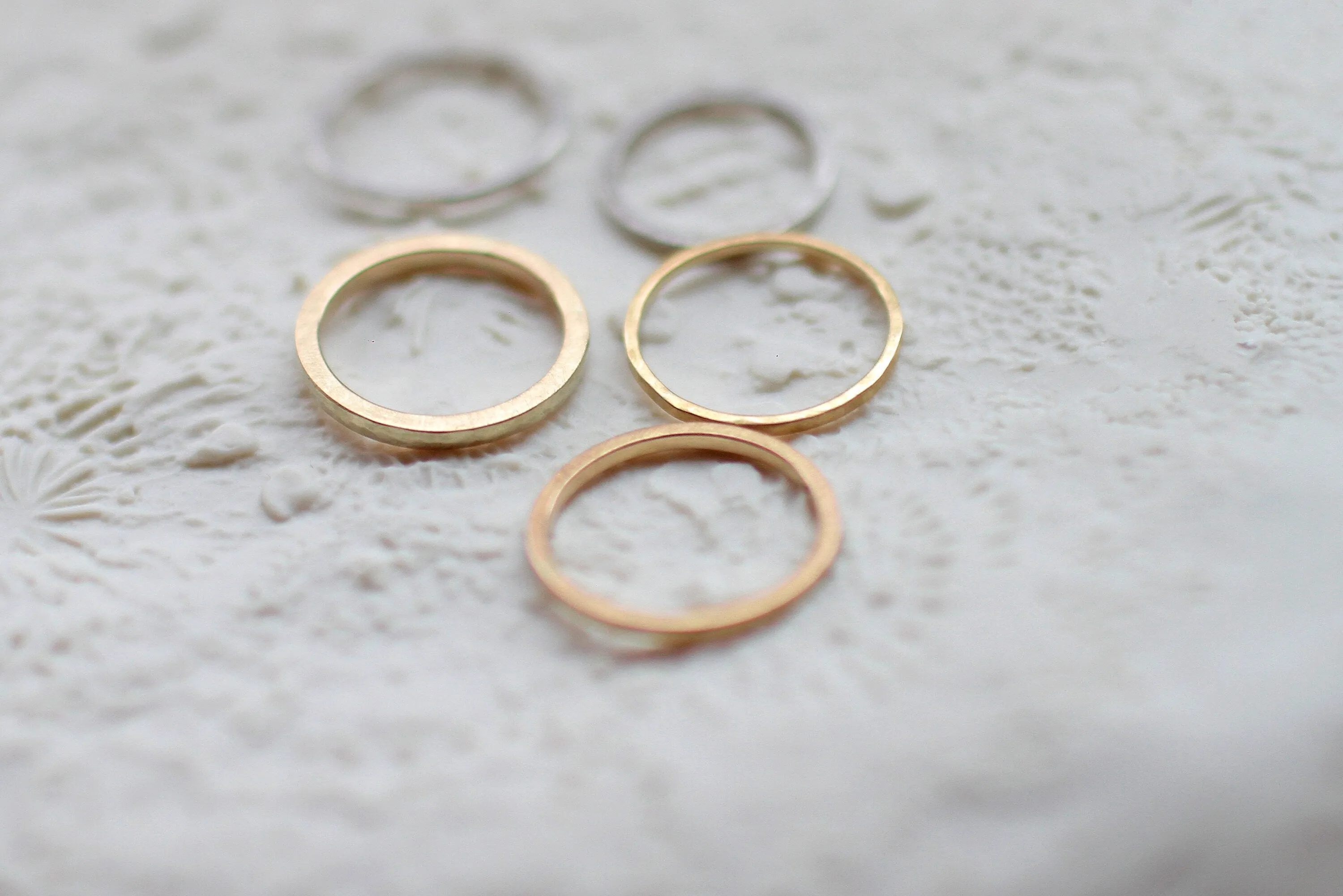 Textured Gold Ring