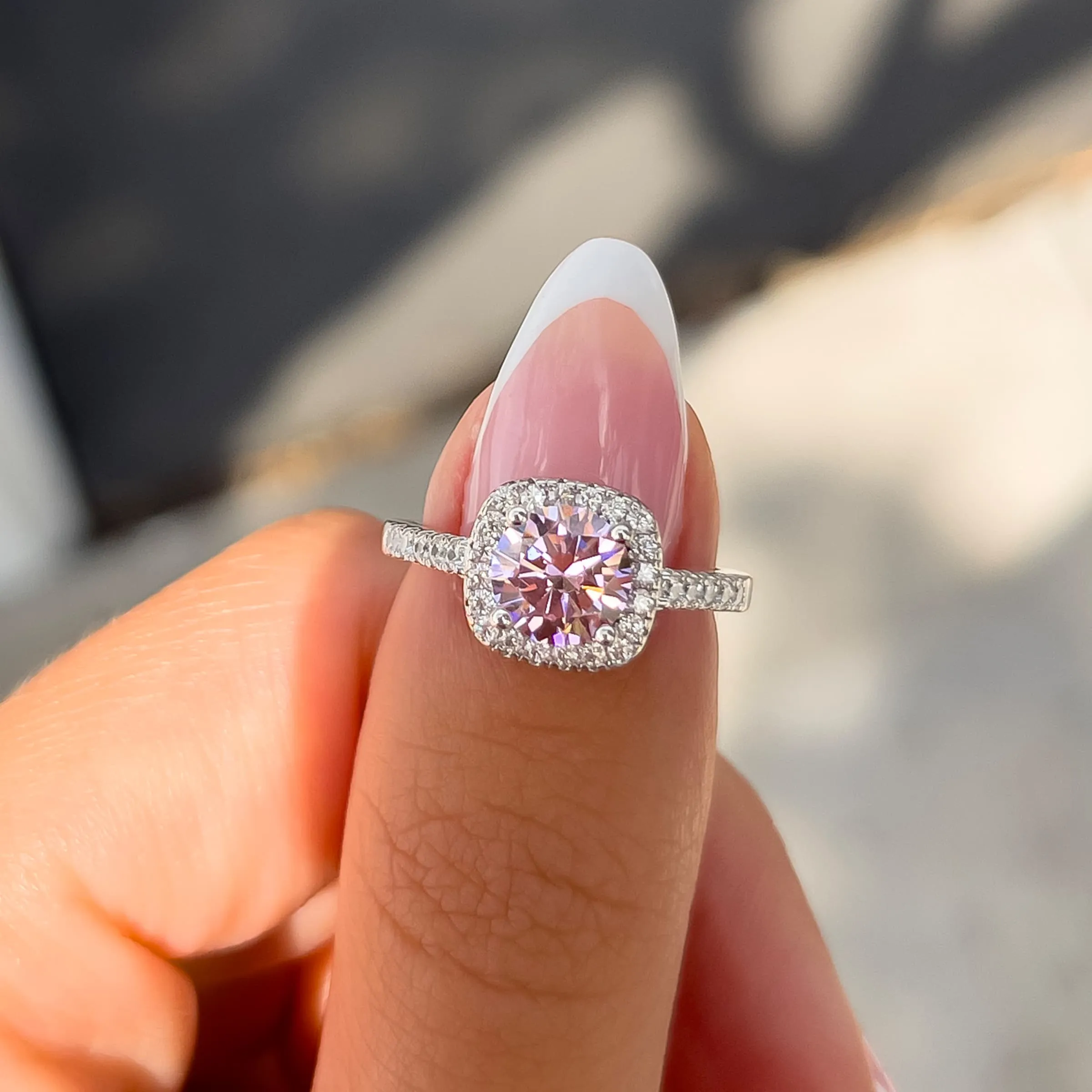 The Halo - Pink Sapphire