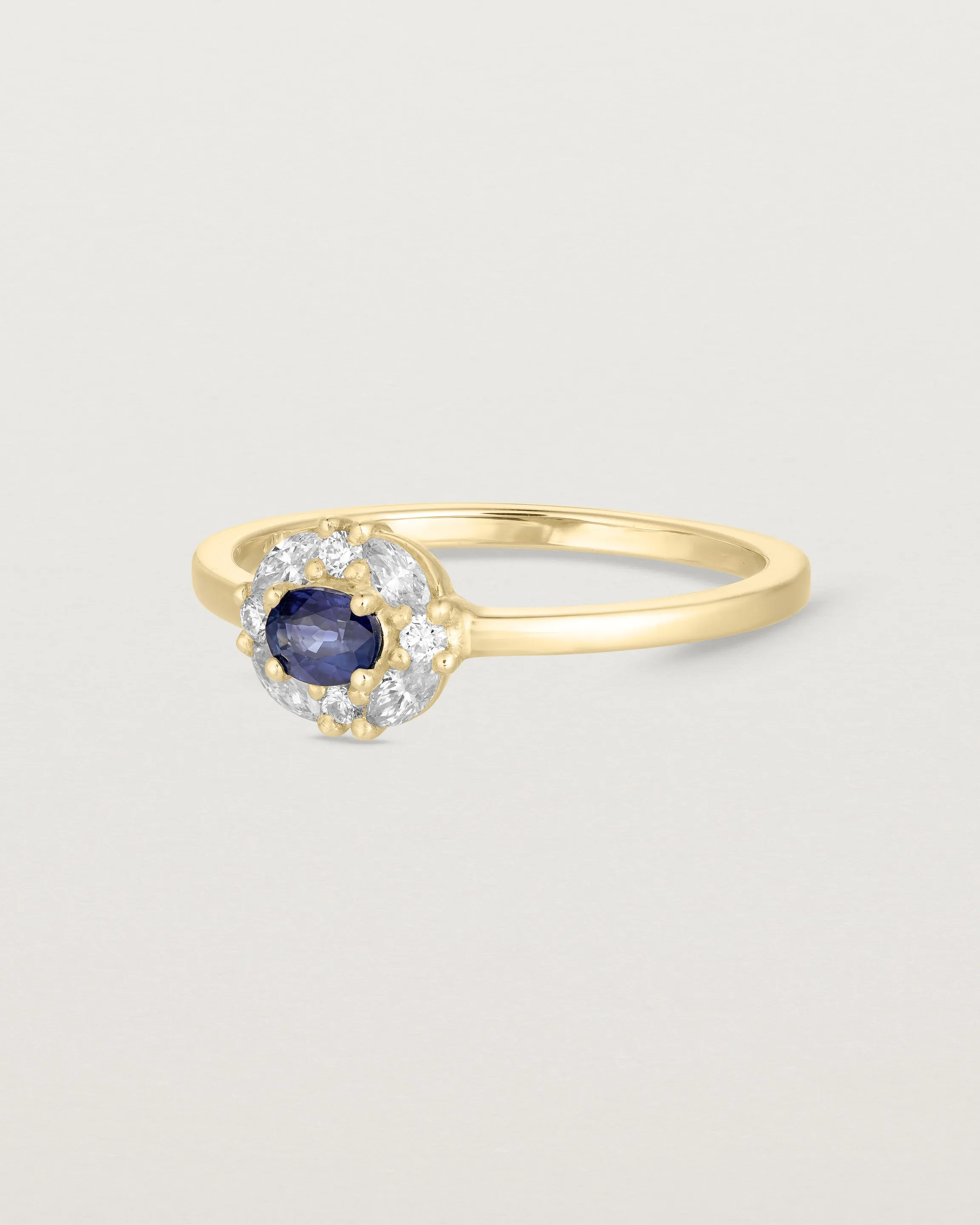 Tilly Halo Ring | Australian Sapphire & Diamonds