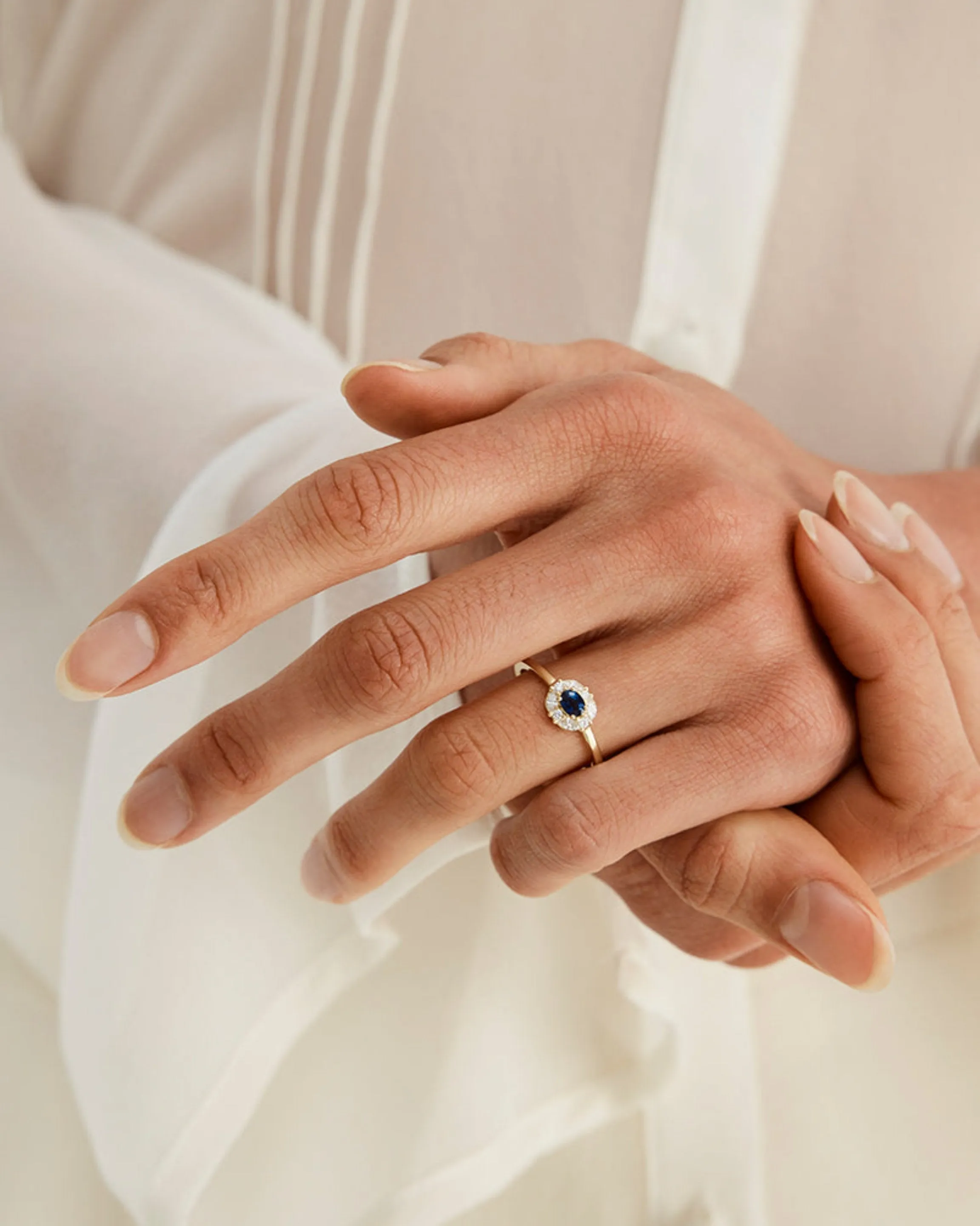 Tilly Halo Ring | Australian Sapphire & Diamonds