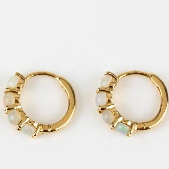 TRAMPS   THIEVES Sonata Opal Hoop Earrings