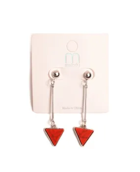 Triangle Marble Earrings
