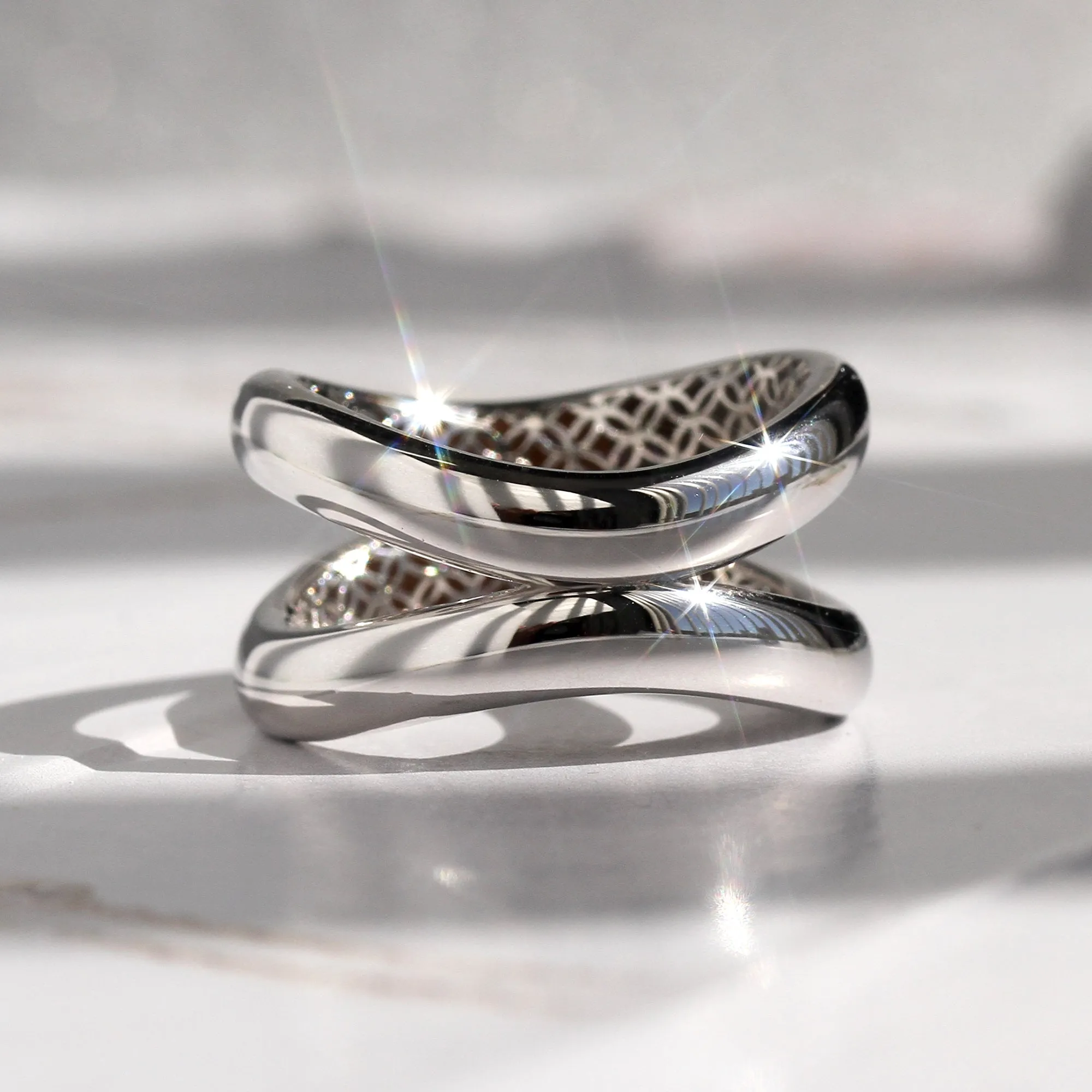 White Gold Infinity Ring
