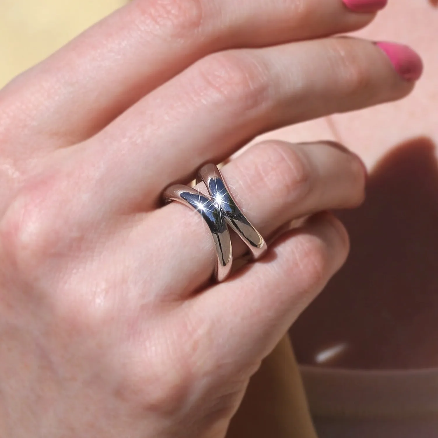 White Gold Infinity Ring