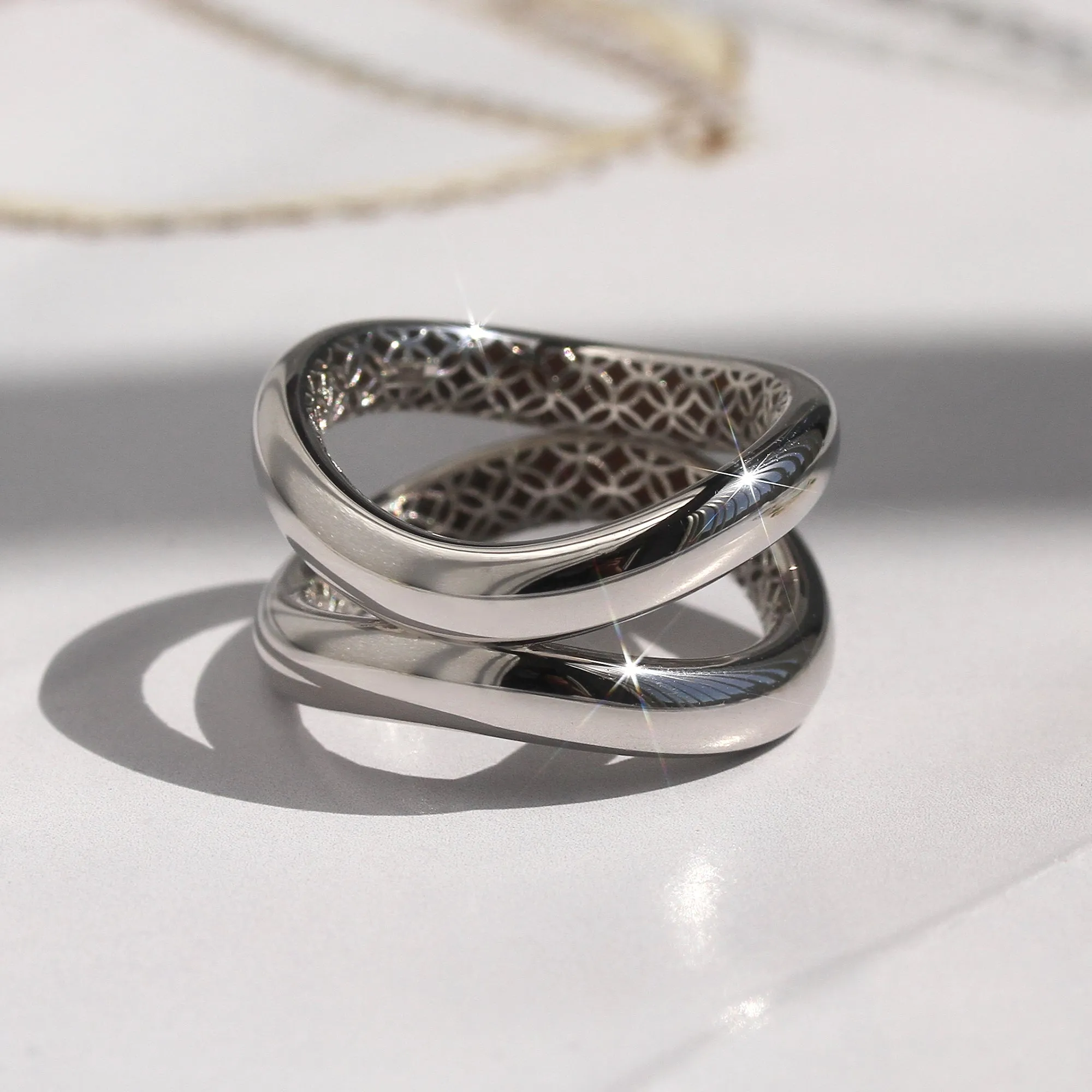 White Gold Infinity Ring