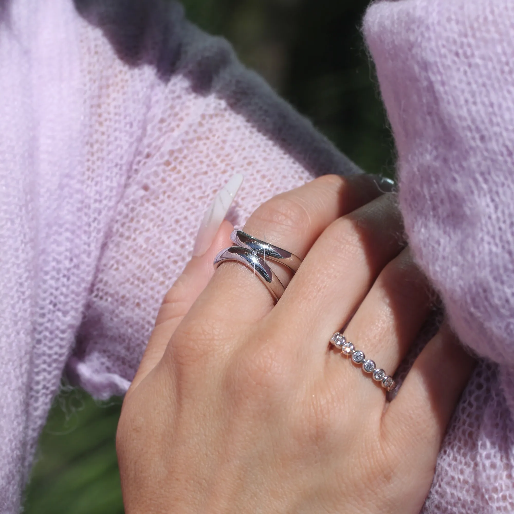White Gold Infinity Ring