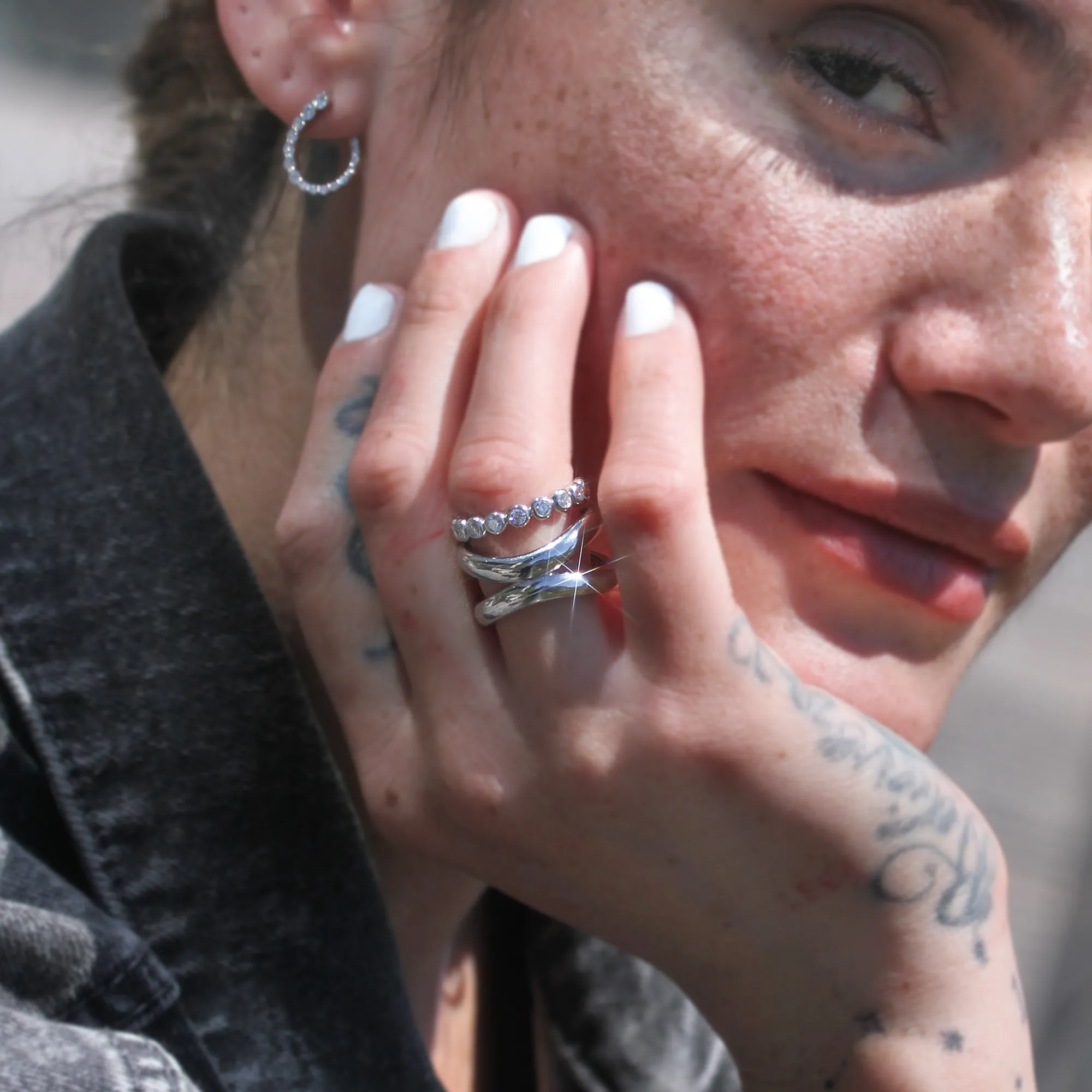 White Gold Infinity Ring