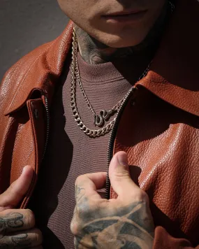 Wild For The Weekend Street Smart Snake Double Necklace Set Gold