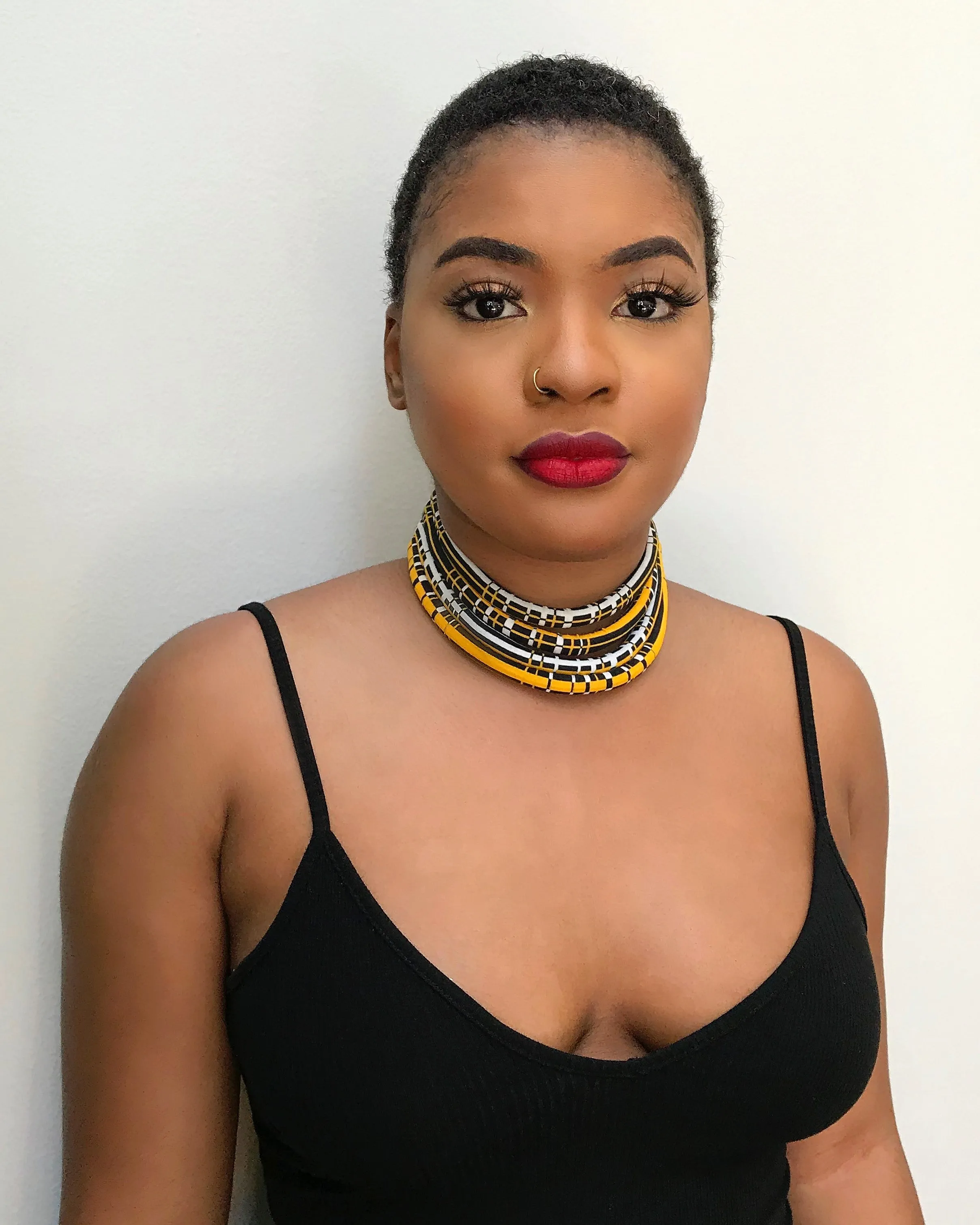 Zarah Set of 2 African Print Choker Rope